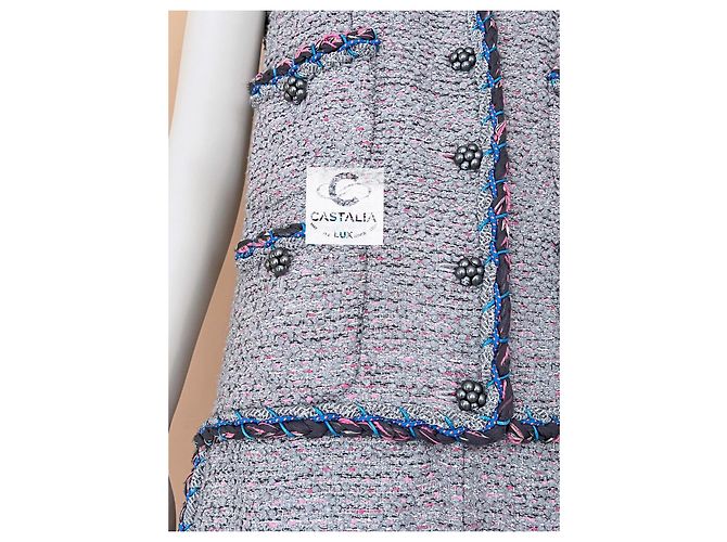 Chanel Vestido de tweed nueva colección 8K$ Gris - vista 10