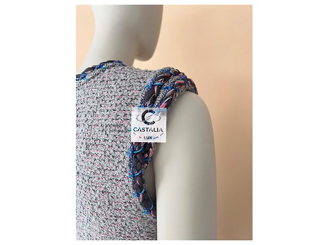 Chanel Vestido de tweed nueva colección 8K$ Gris - vista 12