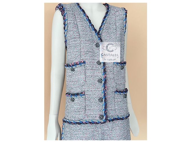 Chanel Vestido de tweed nueva colección 8K$ Gris - vista 7