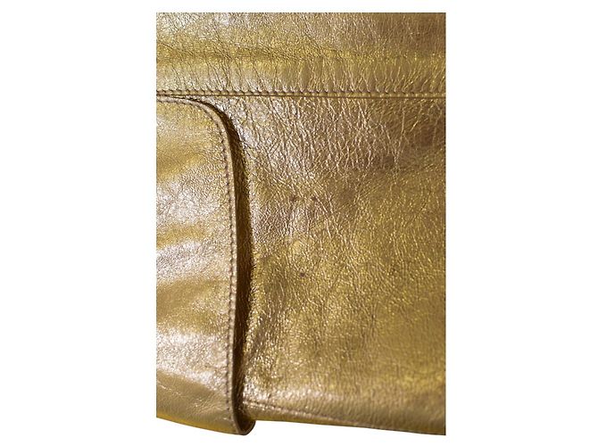 Moschino Cheap And Chic Blazer Moschino Cheap & Chic de cuero dorado - vista 7