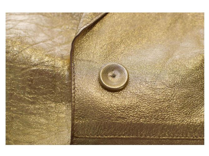Moschino Cheap And Chic Blazer Moschino Cheap & Chic de cuero dorado - vista 8