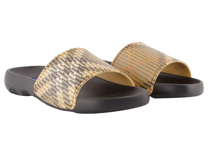 Sandalias Dive Check - Burberry - Sintético - Beige - vista 2
