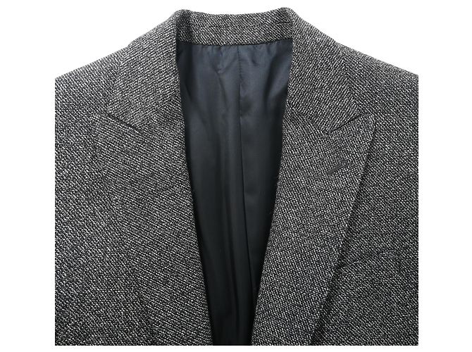 Céline Blazer de un solo botón Celine en lana gris - vista 10