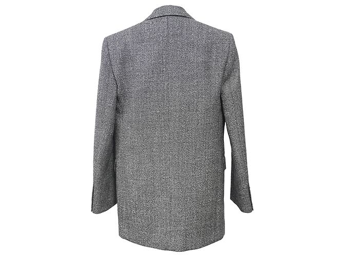 Céline Blazer de un solo botón Celine en lana gris - vista 3