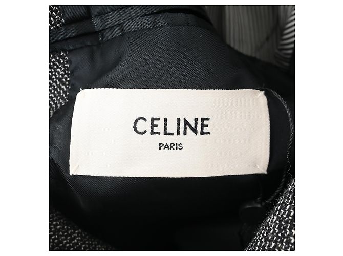 Céline Blazer de un solo botón Celine en lana gris - vista 4