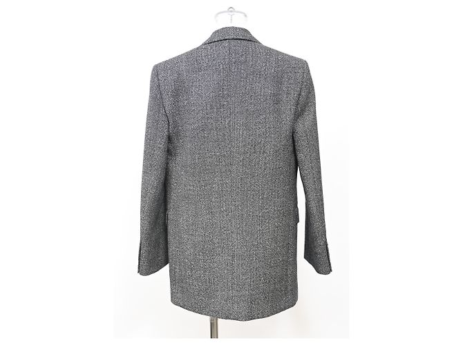 Céline Blazer de un solo botón Celine en lana gris - vista 8