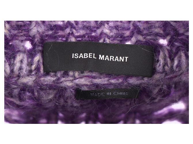 Isabel Marant Jarren Rollkragenpullover aus lila Mohair - Ansicht 9