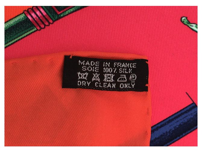 Foulard Quadrato Cannes e Pommeaux di Hermès in seta multicolore - vista 12
