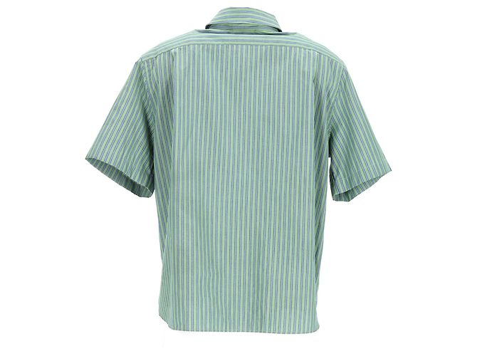 Camisa Sarlie Stripe de Acne Studios en algodón verde - vista 8