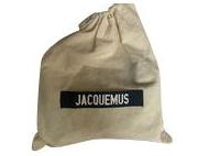 Jacquemus Le Sac Minho Mini Borsa in Nubuck in Pelle Scamosciata Nera Nero - vista 12