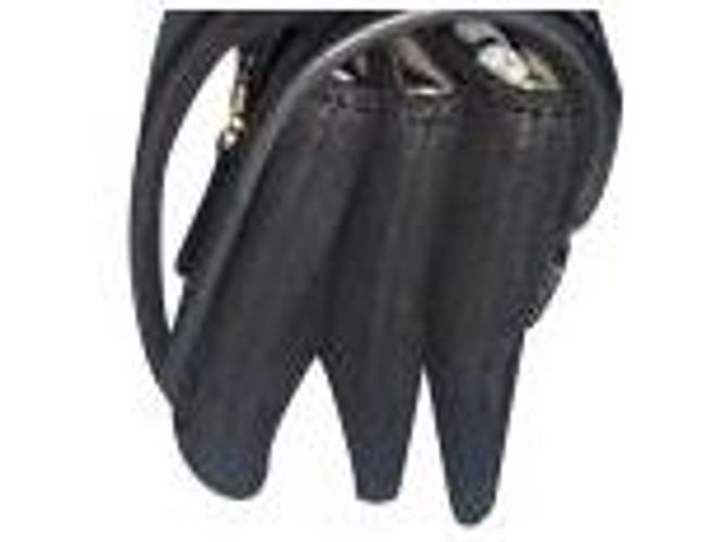 Jacquemus Le Sac Minho Mini Borsa in Nubuck in Pelle Scamosciata Nera Nero - vista 13