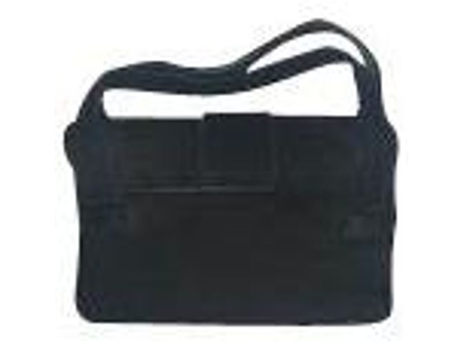 Jacquemus Le Sac Minho Mini Borsa in Nubuck in Pelle Scamosciata Nera Nero - vista 14