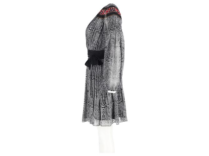 Abito avvolgente Bianka in seta multicolore di Diane von Furstenberg Nero - vista 11