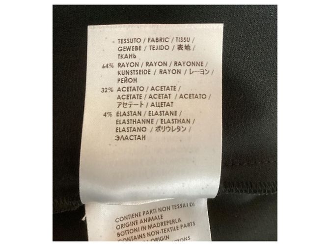 Stella Mc Cartney Abito a maniche lunghe con dettaglio zip Stella McCartney in rayon nero - vista 13