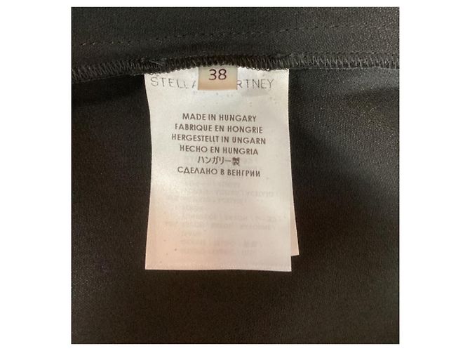Stella Mc Cartney Abito a maniche lunghe con dettaglio zip Stella McCartney in rayon nero - vista 14