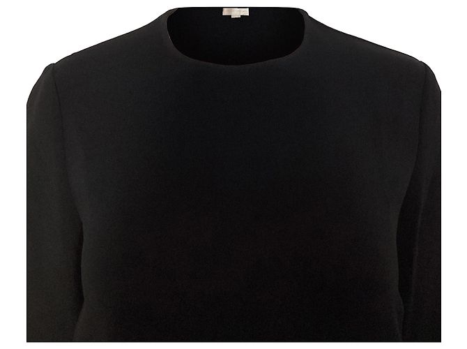Stella Mc Cartney Abito a maniche lunghe con dettaglio zip Stella McCartney in rayon nero - vista 4