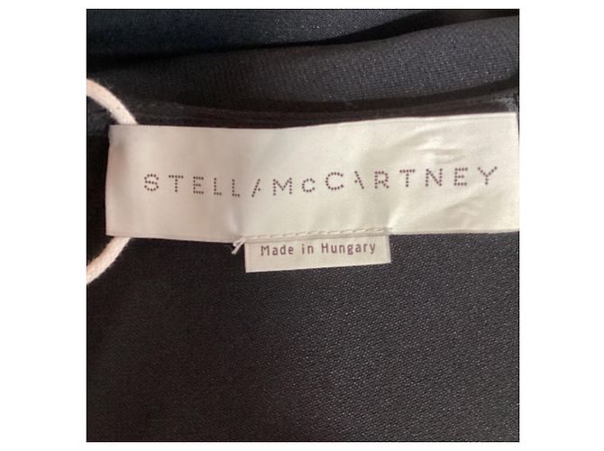 Stella Mc Cartney Abito a maniche lunghe con dettaglio zip Stella McCartney in rayon nero - vista 5