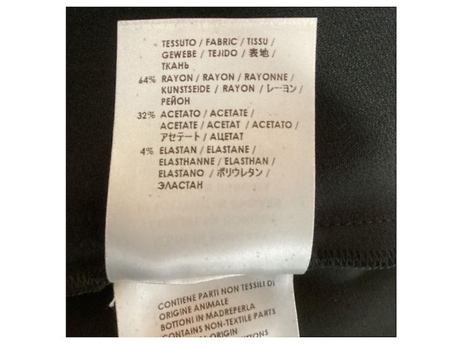 Stella Mc Cartney Abito a maniche lunghe con dettaglio zip Stella McCartney in rayon nero - vista 6