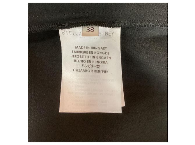 Stella Mc Cartney Abito a maniche lunghe con dettaglio zip Stella McCartney in rayon nero - vista 7