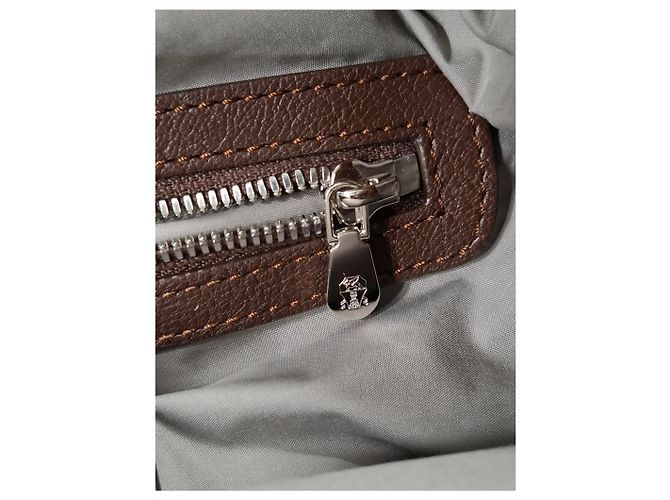 Zaino multi-tasche Brunello Cucinelli in suede marrone - vista 13