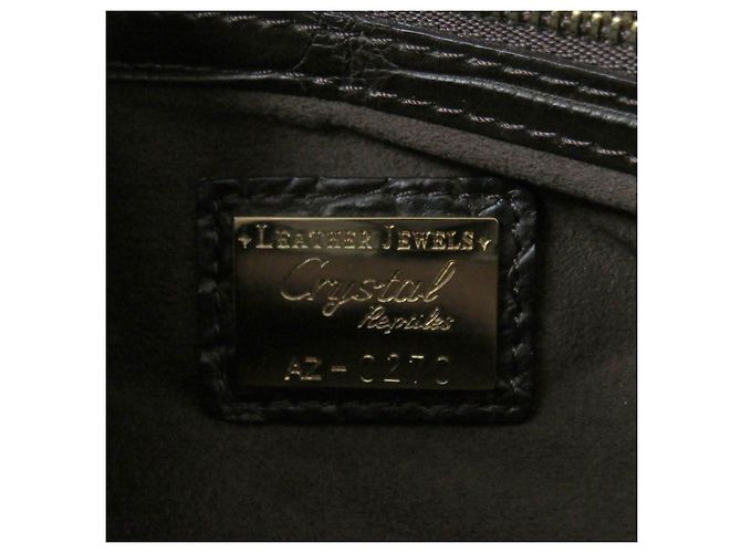 Autre Marque Borsa a spalla 2WAY in pelle di coccodrillo Marrone - vista 13