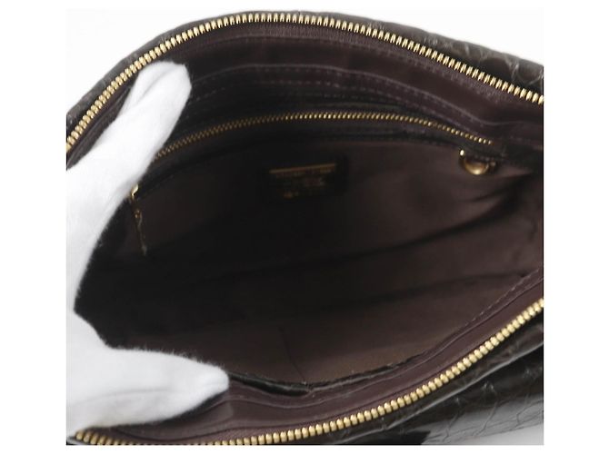 Autre Marque Borsa a spalla 2WAY in pelle di coccodrillo Marrone - vista 9