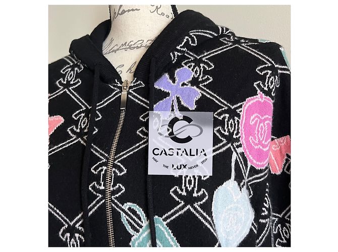 Chanel Novo moletom com capuz CC Logo 2022 Multicor - vista 10
