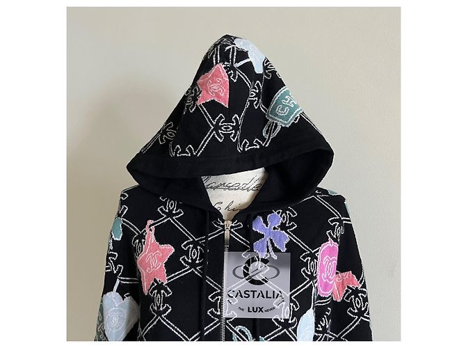 Chanel Novo moletom com capuz CC Logo 2022 Multicor - vista 17