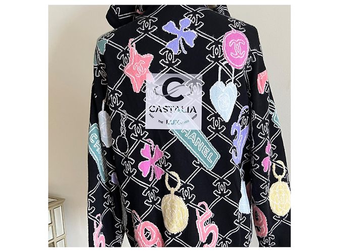 Chanel Novo moletom com capuz CC Logo 2022 Multicor - vista 19