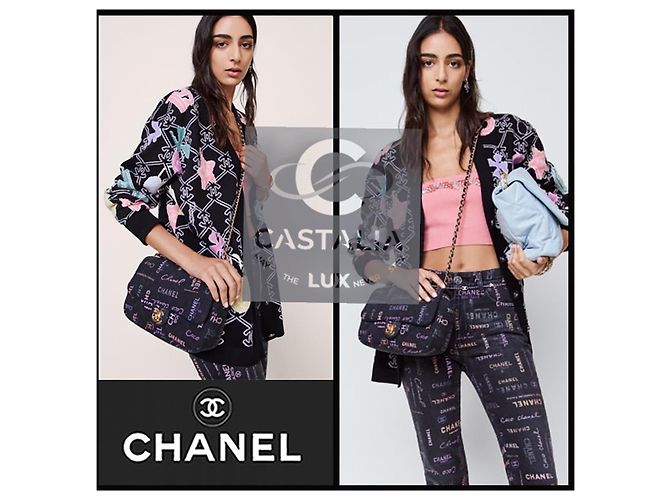 Chanel Novo moletom com capuz CC Logo 2022 Multicor - vista 2