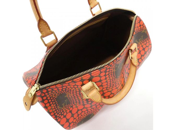 Sac Boston Speedy 30cm Monogram Louis Vuitton Marron Rouge - vue 6