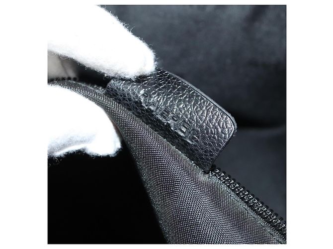 Bulgari Borsa Boston BVLGARI PVC Nero Argento Auth bs22064 - vista 12