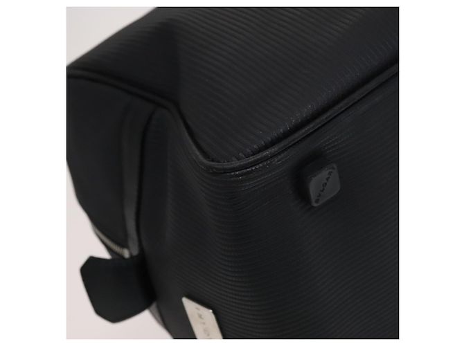 Bulgari Borsa Boston BVLGARI PVC Nero Argento Auth bs22064 - vista 16