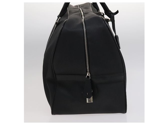 Bulgari Borsa Boston BVLGARI PVC Nero Argento Auth bs22064 - vista 4