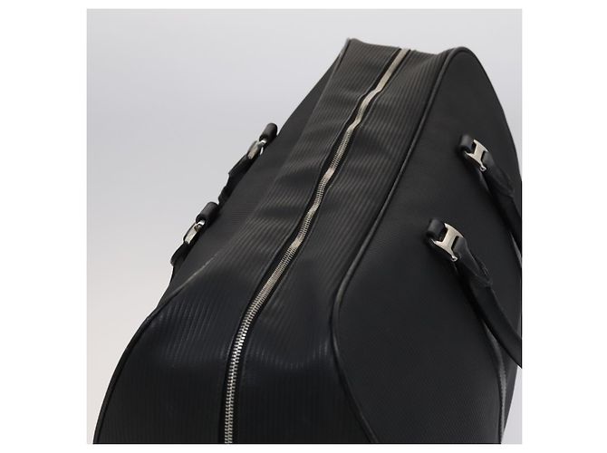 Bulgari Borsa Boston BVLGARI PVC Nero Argento Auth bs22064 - vista 6
