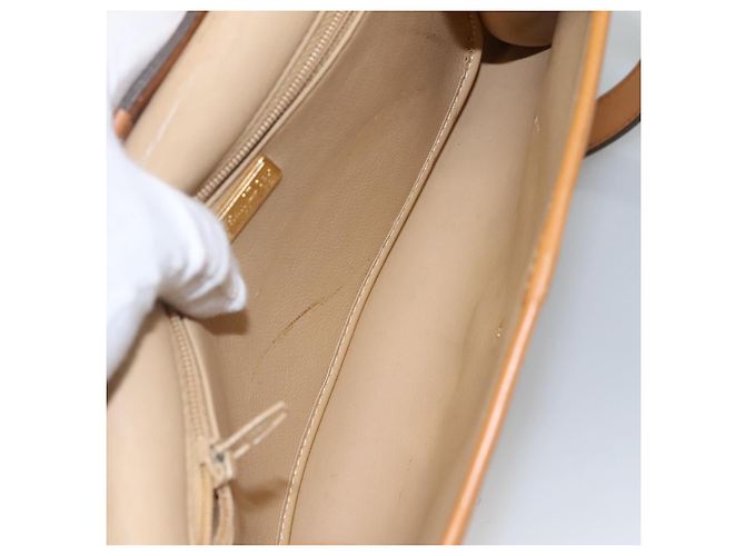 Borsa a Spalla Christian Dior in Pelle Beige Auth BA196 - vista 12