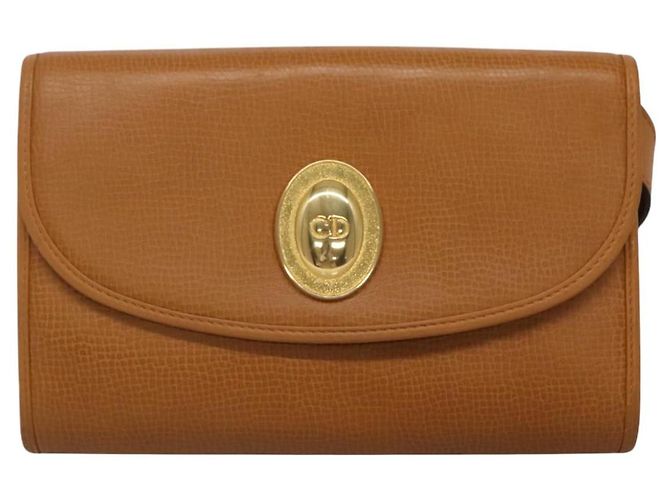 Borsa a Spalla Christian Dior in Pelle Beige Auth BA196 - vista 13