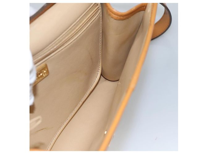 Borsa a Spalla Christian Dior in Pelle Beige Auth BA196 - vista 17