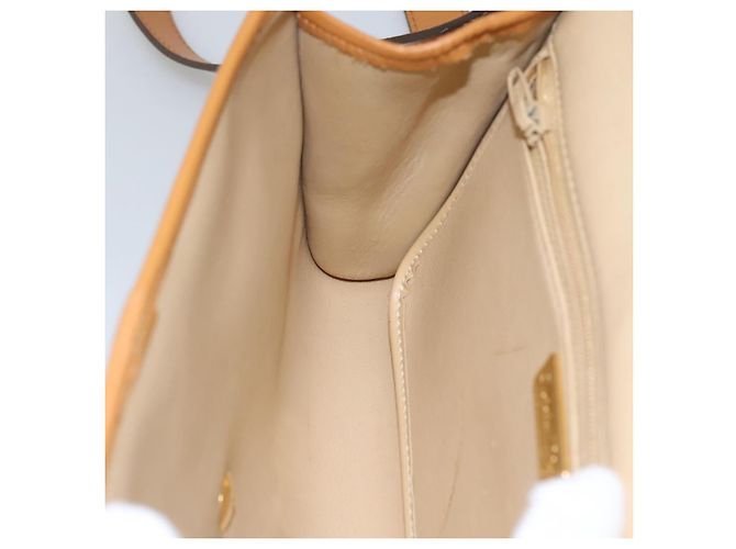 Borsa a Spalla Christian Dior in Pelle Beige Auth BA196 - vista 18