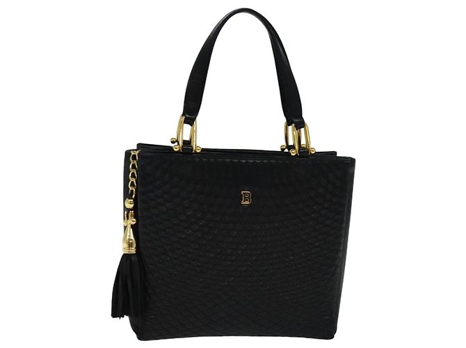 Borsa a mano BALLY in pelle nera Auth BA049 Nero - vista 13