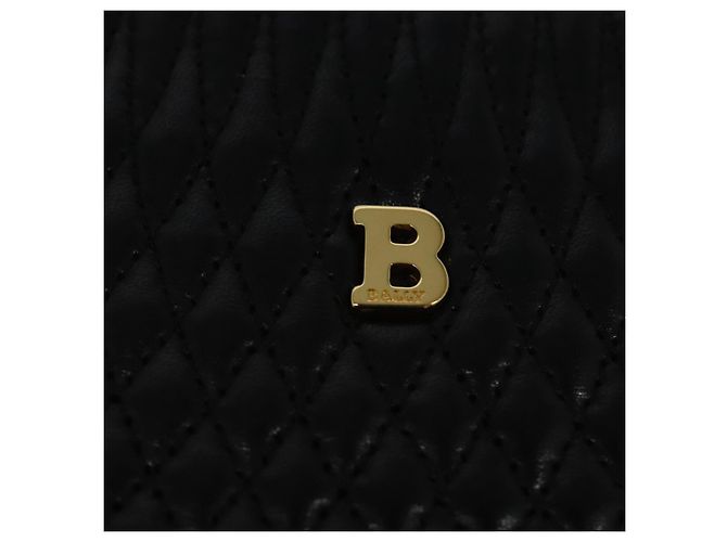 Borsa a mano BALLY in pelle nera Auth BA049 Nero - vista 17