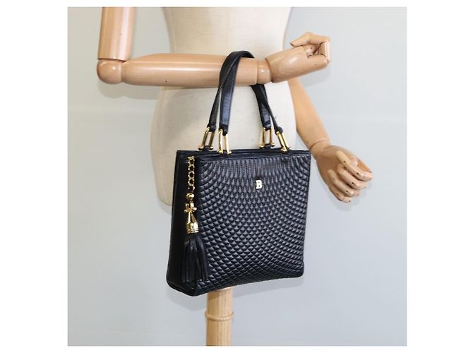 Borsa a mano BALLY in pelle nera Auth BA049 Nero - vista 22