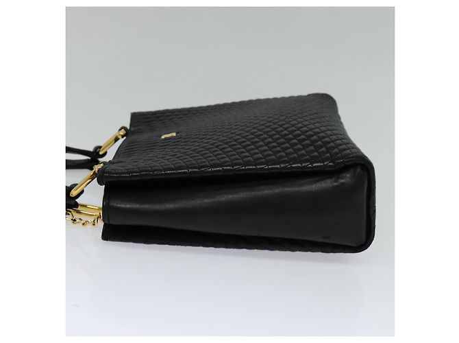 Borsa a mano BALLY in pelle nera Auth BA049 Nero - vista 3