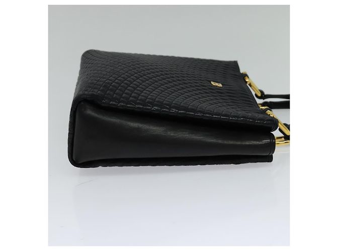 Borsa a mano BALLY in pelle nera Auth BA049 Nero - vista 4
