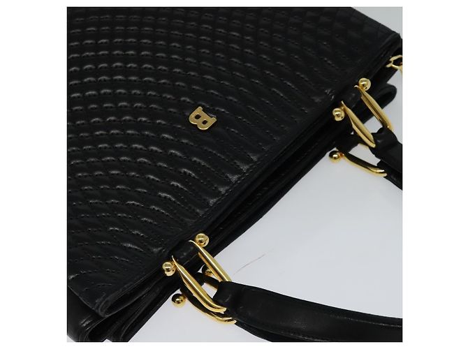 Borsa a mano BALLY in pelle nera Auth BA049 Nero - vista 6
