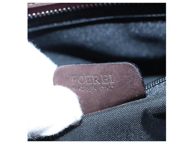Bulgari Borsa a mano BVLGARI in suede 2 in 1 marrone argento autentica bs22466 - vista 12