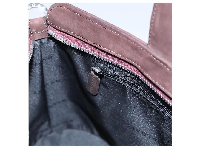 Bulgari Borsa a mano BVLGARI in suede 2 in 1 marrone argento autentica bs22466 - vista 21