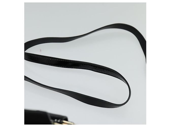 Bulgari Borsa a spalla BVLGARI Chandra Smalto Nero Auth bs22120 - vista 14