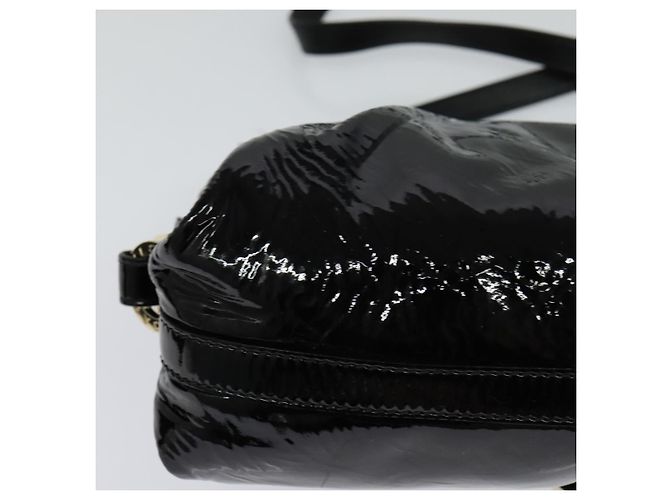 Bulgari Borsa a spalla BVLGARI Chandra Smalto Nero Auth bs22120 - vista 17
