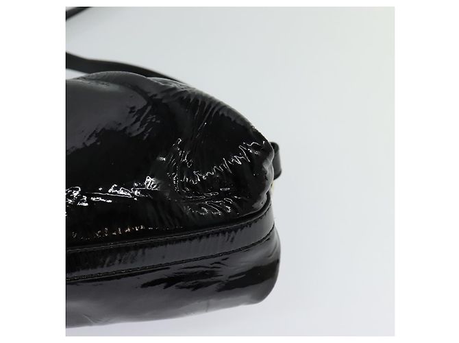 Bulgari Borsa a spalla BVLGARI Chandra Smalto Nero Auth bs22120 - vista 18